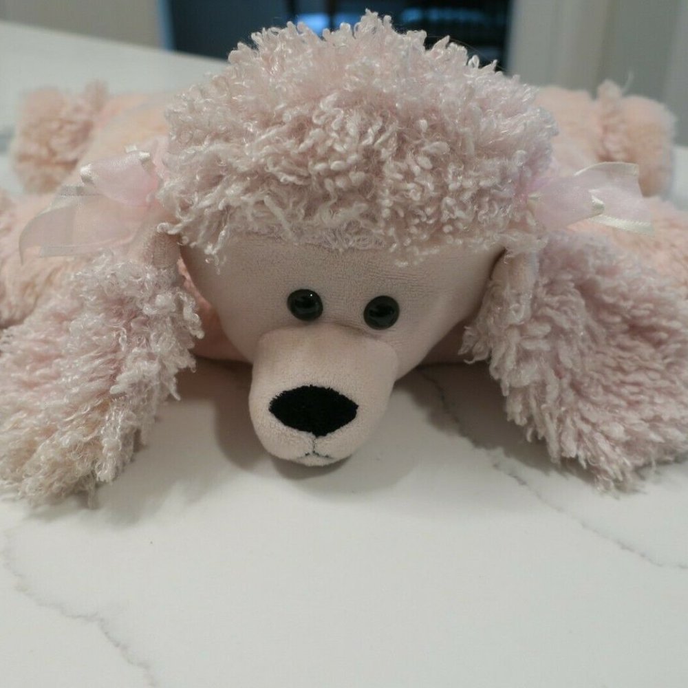 2011 Pillow Chums Pink Poodle Pillow by Kellytoy 14" x 15"